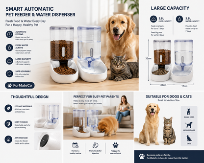 Smart Automatic Pet Feeder & Water Dispenser